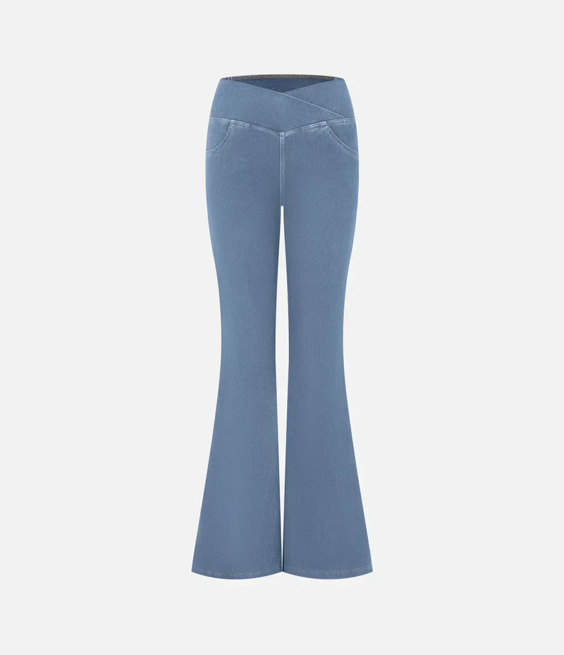 Stylish Bootcut Jeans for Women - Rosa-Blue-S-State of Style