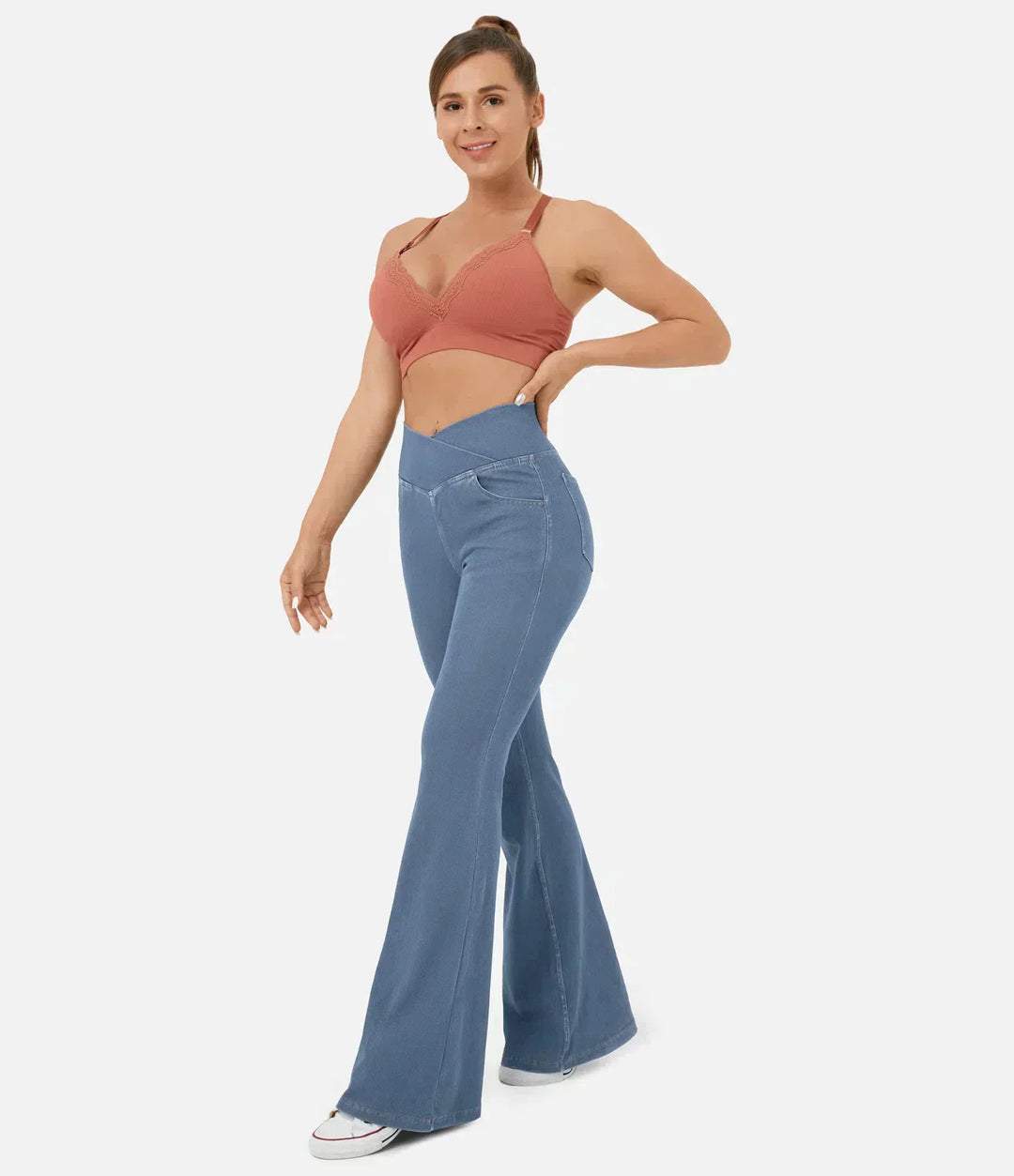 Stylish Bootcut Jeans for Women - Rosa-Light Blue-S-State of Style