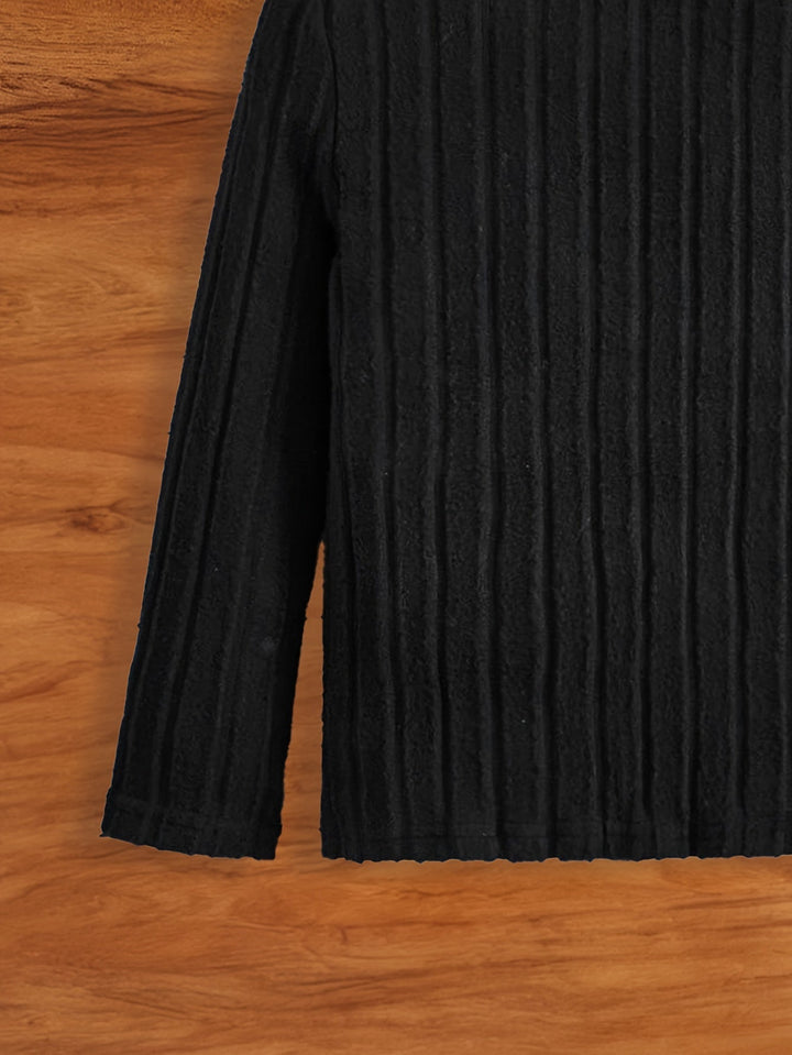 Stylish Boy's Turtleneck Sweater Tony – Warm & Soft Fabric-White-8Y-State of Style
