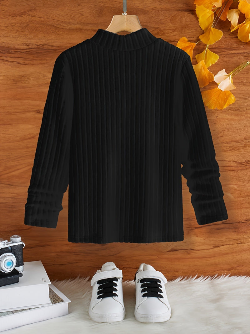 Stylish Boy's Turtleneck Sweater Tony – Warm & Soft Fabric-White-8Y-State of Style