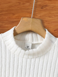 Stylish Boy's Turtleneck Sweater Tony – Warm & Soft Fabric-White-8Y-State of Style