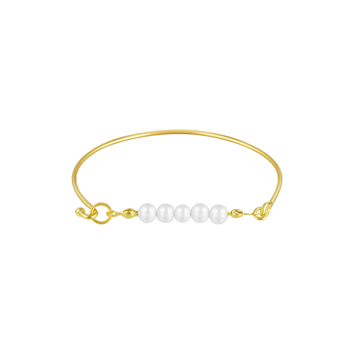 Stylish Bracelet with Delicate Pearls – Selina-Gold-State of Style