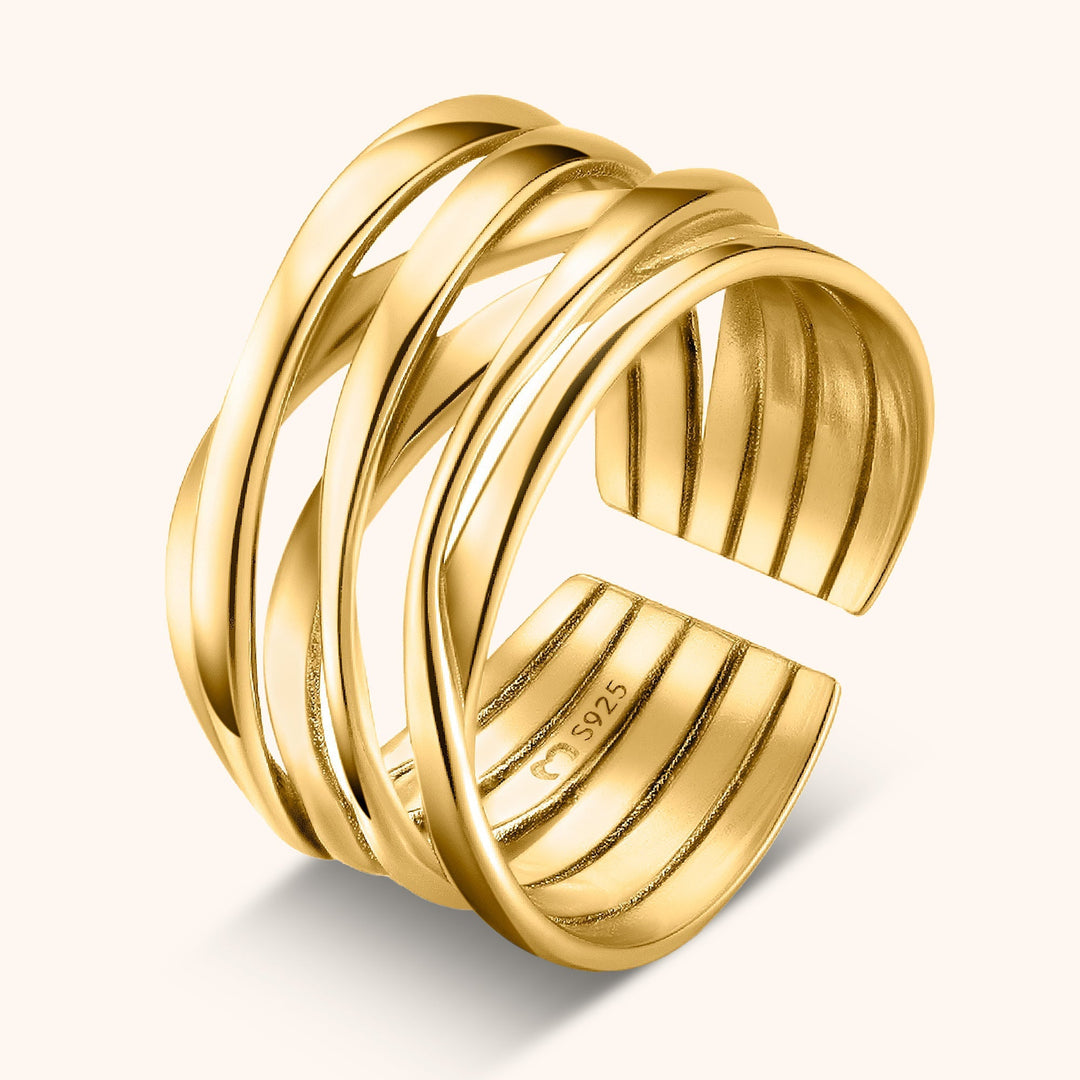 Stylish Branched Ring – Nora-Gold-State of Style