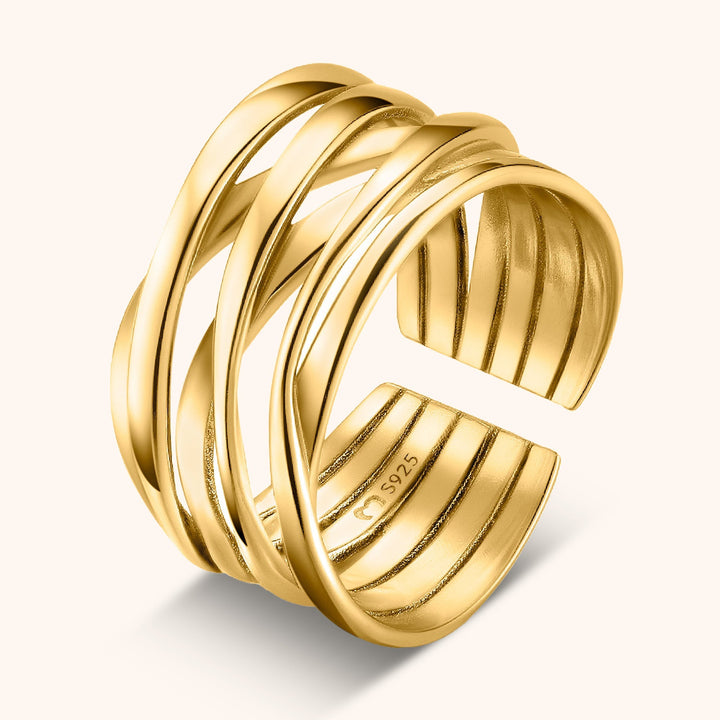 Stylish Branched Ring – Nora-Gold-State of Style