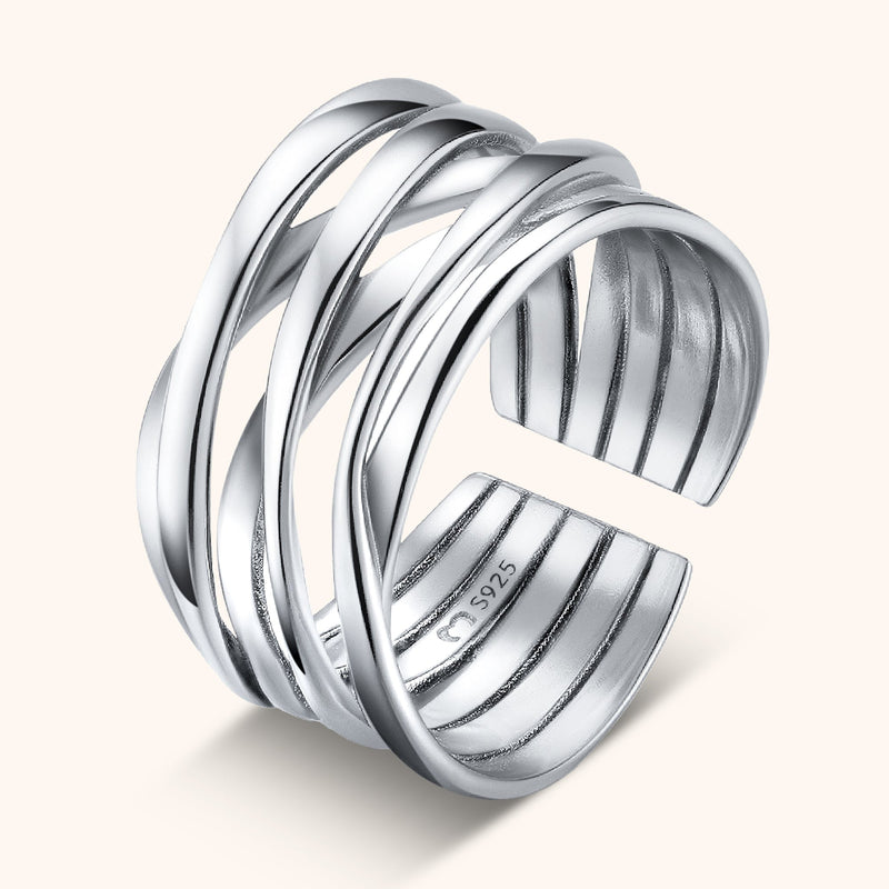 Stylish Branched Ring – Nora-Silver-State of Style