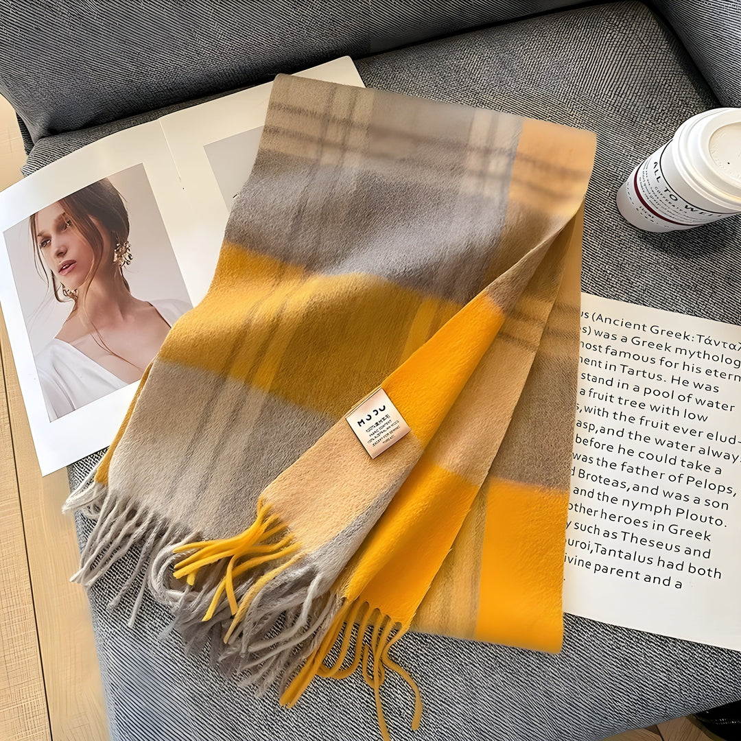 Stylish British Checked Cashmere Women's Winter Scarf - Victoria-L-State of Style
