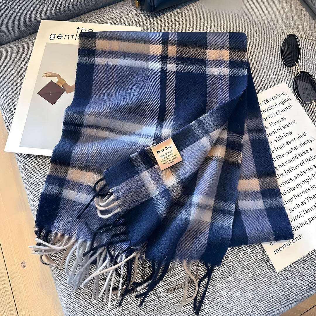 Stylish British Checked Cashmere Women's Winter Scarf - Victoria-P-State of Style