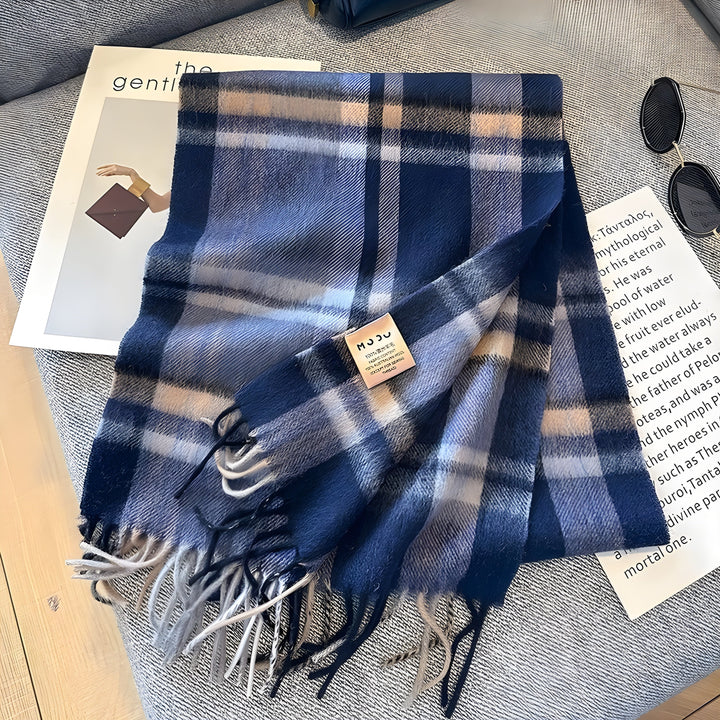 Stylish British Checked Cashmere Women's Winter Scarf - Victoria-P-State of Style