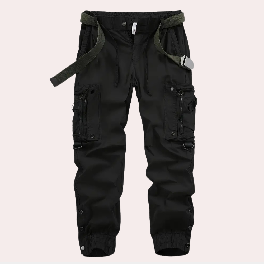 Stylish Cargo Trousers for Men - Logan-Black-XS-State of Style