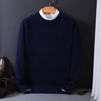 Stylish Cashmere Men's Sweater - Oliver-Marine Blue-XS-State of Style