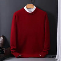 Stylish Cashmere Men's Sweater - Oliver-Red-XS-State of Style