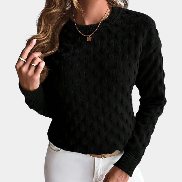 Stylish Cashmere Women's Sweater - Noa-Black-XS-State of Style