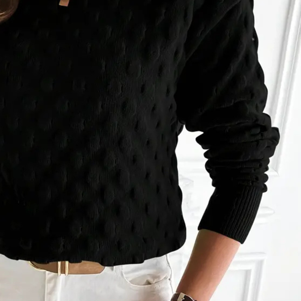 Stylish Cashmere Women's Sweater - Noa-Black-XS-State of Style