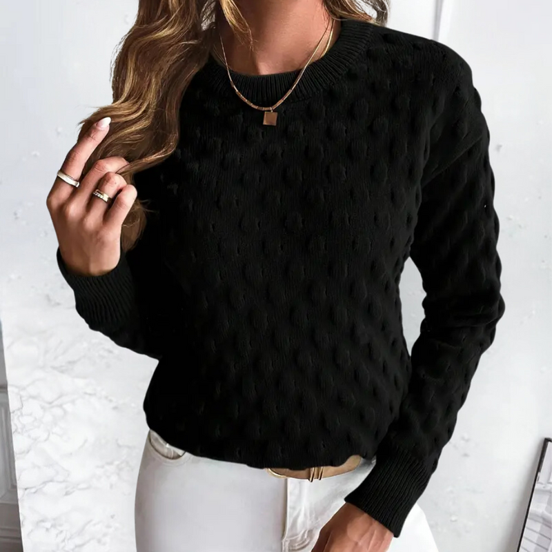 Stylish Cashmere Women's Sweater - Noa-Black-XS-State of Style