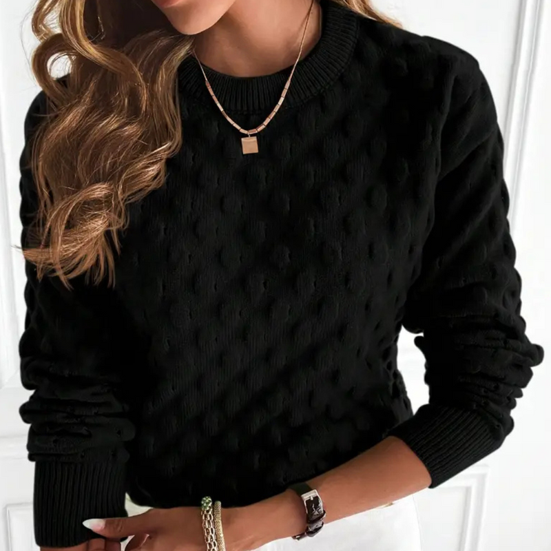 Stylish Cashmere Women's Sweater - Noa-Black-XS-State of Style