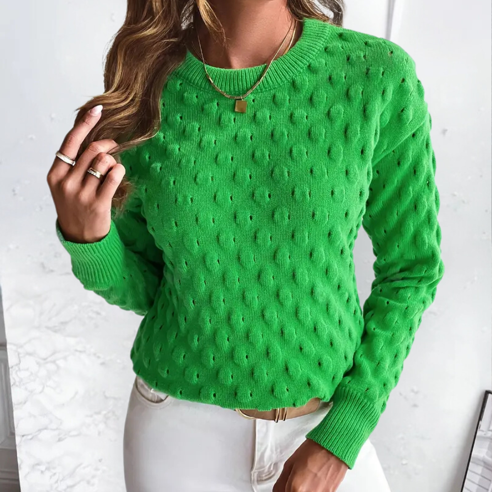 Stylish Cashmere Women's Sweater - Noa-Green-XS-State of Style