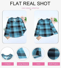Stylish Casual Checked Ladies' Blouse - Lara-Black-S-State of Style