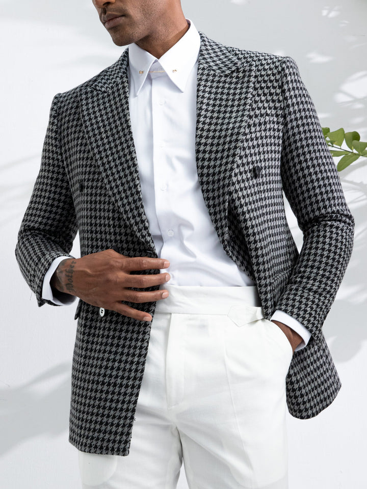 Stylish Checked Men's Blazer - Oliver-S-State of Style