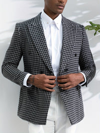 Stylish Checked Men's Blazer - Oliver-S-State of Style