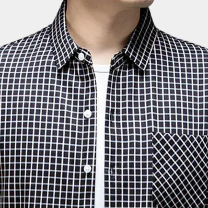 Stylish Checked Men's Shirt - Lucas-S-State of Style
