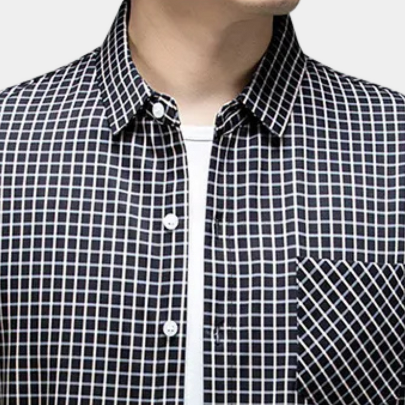 Stylish Checked Men's Shirt - Lucas-S-State of Style