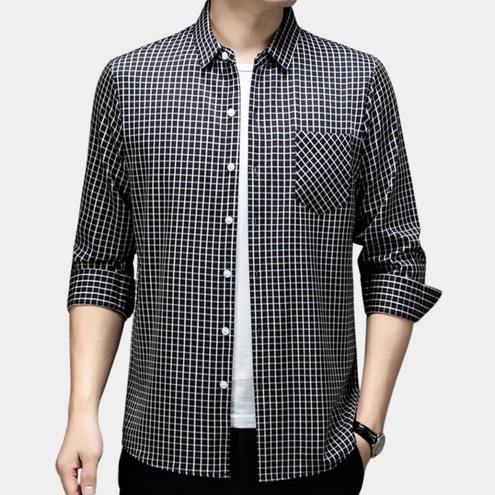 Stylish Checked Men's Shirt - Lucas-S-State of Style