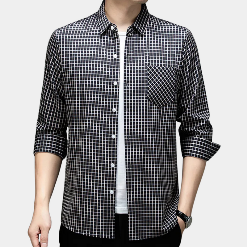 Stylish Checked Men's Shirt - Lucas-S-State of Style