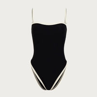 Stylish Colour Block Swimsuit – Sena-White-XS-State of Style
