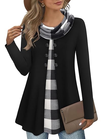 Stylish Colourblock Pullover Sweatshirt for Women - Bella-Black/White-S-State of Style