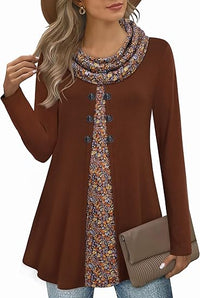 Stylish Colourblock Pullover Sweatshirt for Women - Bella-Orange-S-State of Style