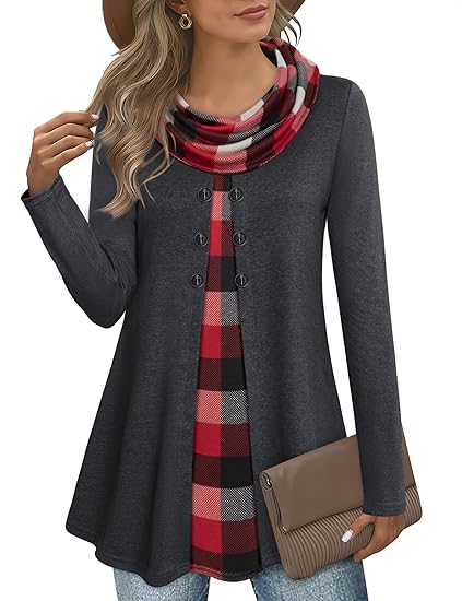 Stylish Colourblock Pullover Sweatshirt for Women - Bella-Red/Grey-S-State of Style