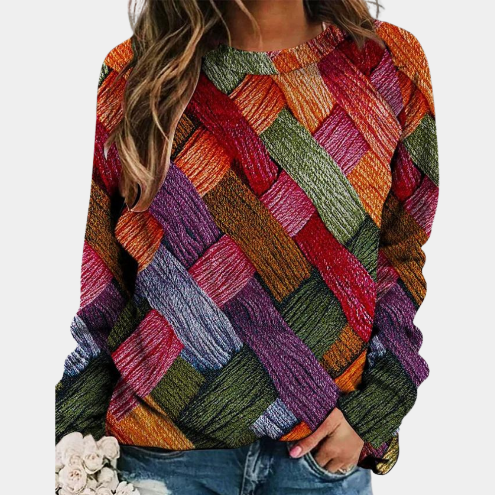 Stylish Coloured Women's Sweater - Camilla-Orange-XS-State of Style