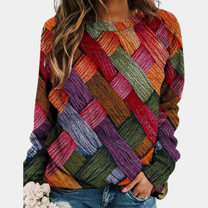 Stylish Coloured Women's Sweater - Camilla-Orange-XS-State of Style