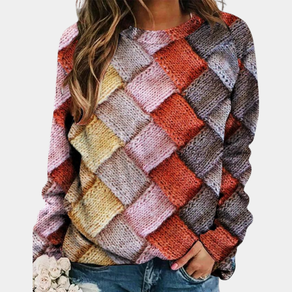 Stylish Coloured Women's Sweater - Camilla-Pink-XS-State of Style