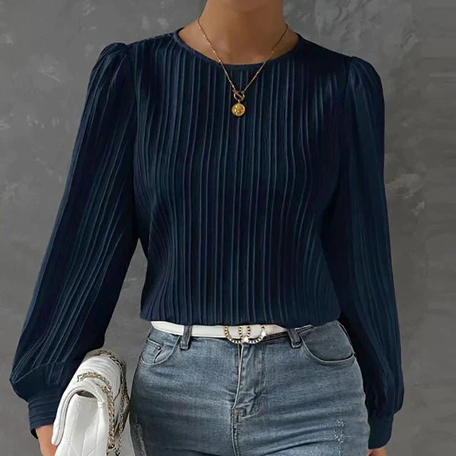 Stylish Comfortable Women’s Sweater – Evelina-Dark Blue-S-State of Style