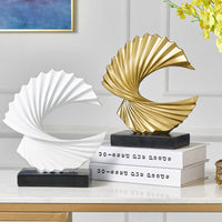 Stylish Crescent Moon Sculpture - LunarGrace-Gold-State of Style