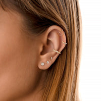 Stylish Crown Earrings – Elina-Gold-State of Style