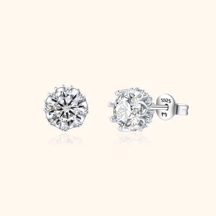 Stylish Crown Earrings – Elina-Silver-State of Style