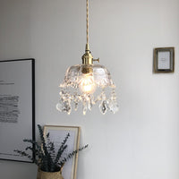 Stylish Crystal Pendant Light - Elara-State of Style