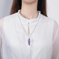 Stylish Crystal Tree of Life Gemstone Necklace – Elara-Green Aventurine-State of Style