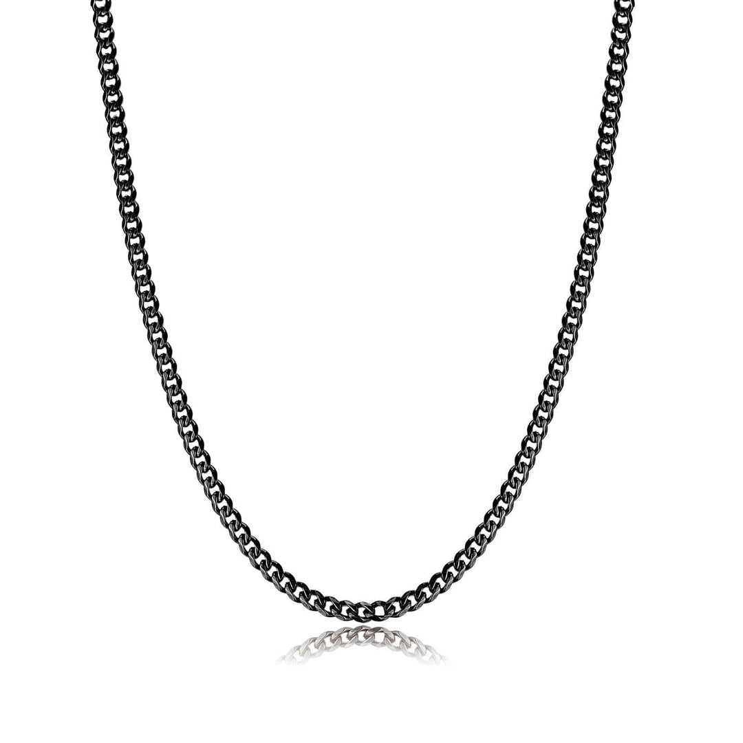 Stylish Cuban Link Chain – Noah-Black-3 mm-State of Style