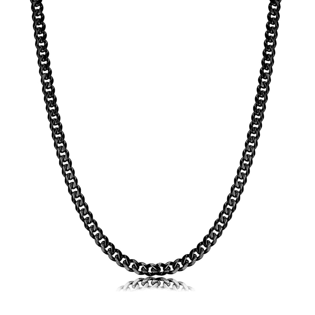 Stylish Cuban Link Chain – Noah-Black-5 mm-State of Style