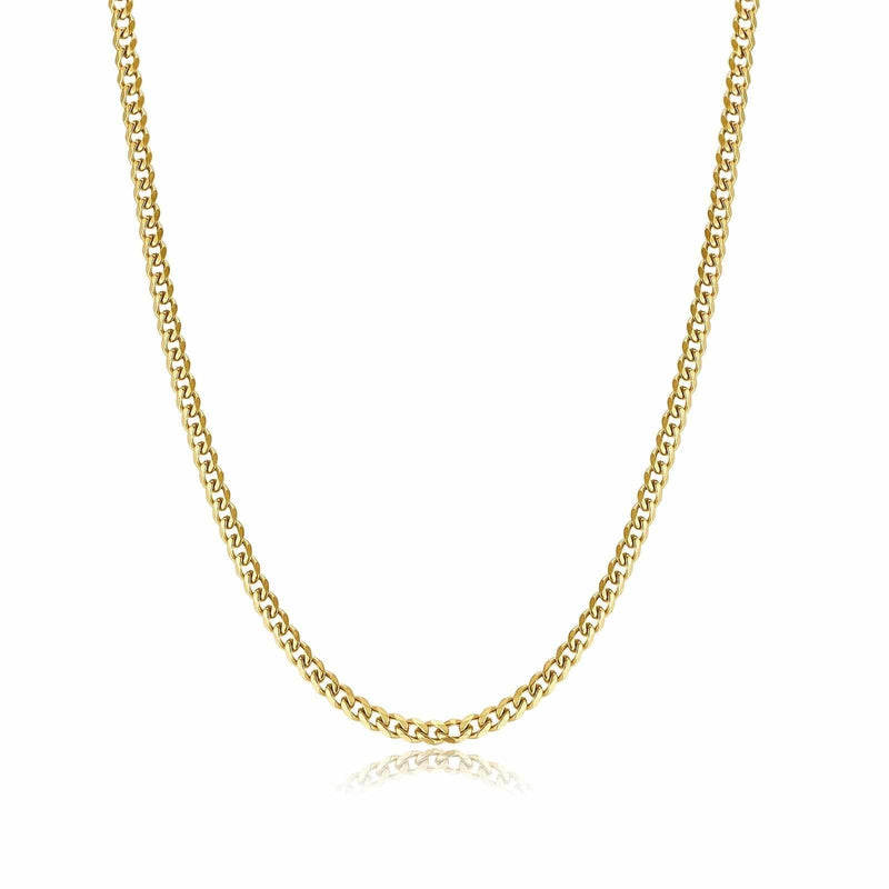 Stylish Cuban Link Chain – Noah-Gold-3 mm-State of Style