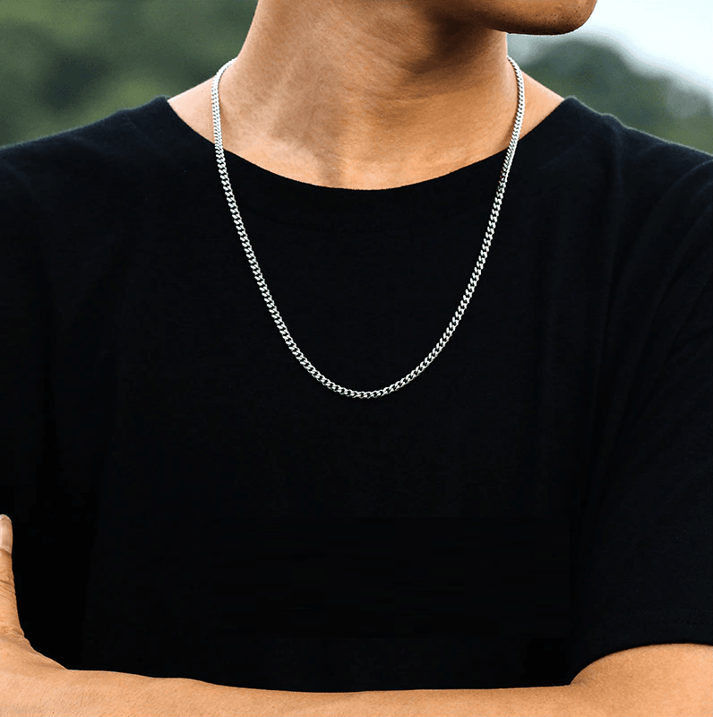 Stylish Cuban Link Chain – Noah-Silver-3 mm-State of Style