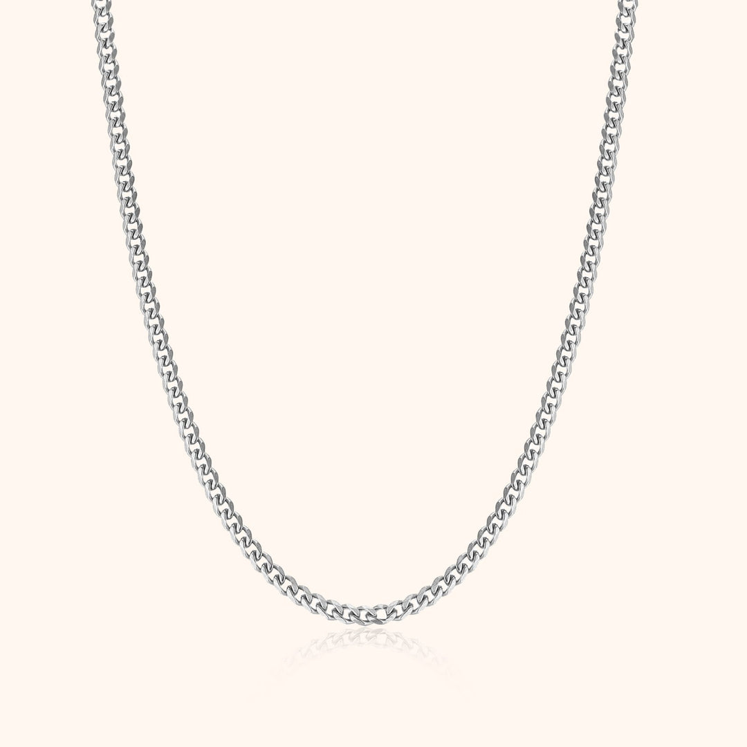Stylish Cuban Link Chain – Noah-Silver-3 mm-State of Style