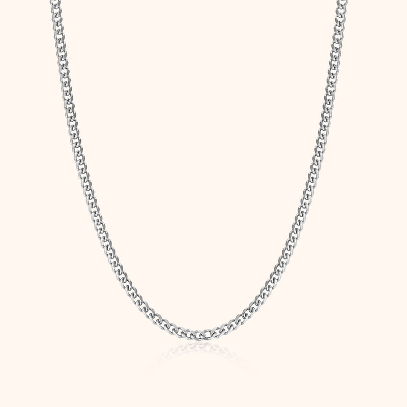 Stylish Cuban Link Chain – Noah-Silver-3 mm-State of Style