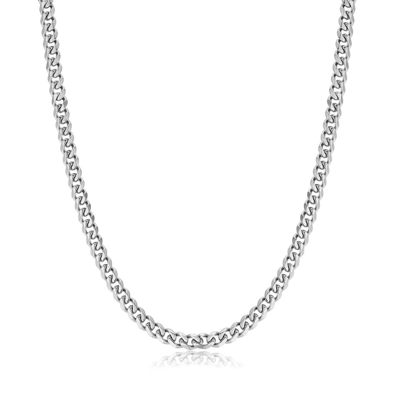 Stylish Cuban Link Chain – Noah-Silver-5 mm-State of Style