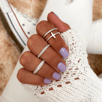 Stylish Cubic Zirconia Ring - Amelia-Silver-5-State of Style