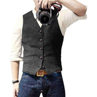 Stylish Denim Gilet for Men - Mason-Black-XS-State of Style