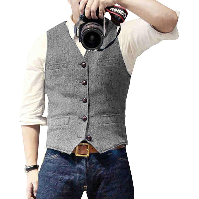 Stylish Denim Gilet for Men - Mason-Grey-XS-State of Style
